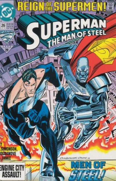 Superman: The Man of Steel #26 Direct Edition (1993) NM 9.4  - Comic