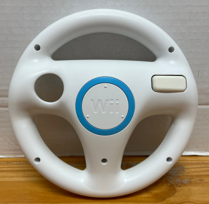 Nintendo Wii Mario Kart Racing White Steering Wheel (Pre-Owned) - Controller
