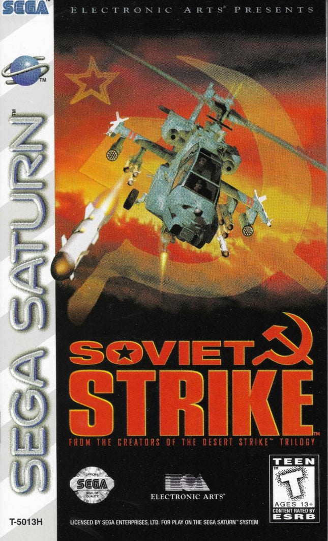 Soviet Strike - Complete In Box - Sega Saturn