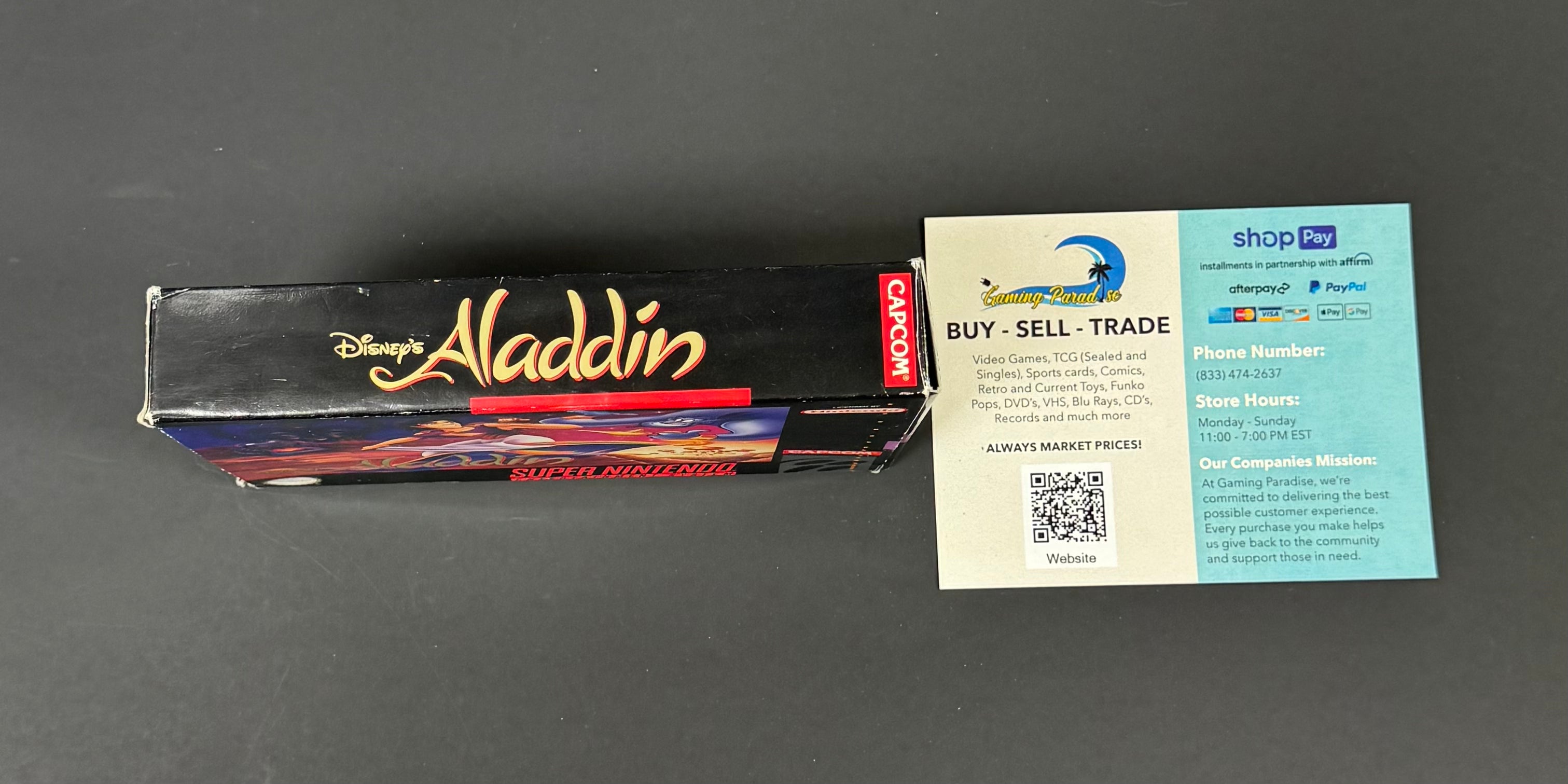 Aladdin Super Nintendo CL 01