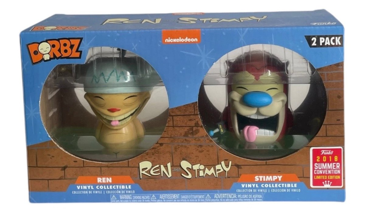 Ren and Stimpy 2Pack - (InNoDmg)(Funko Dorbz: Nickelodeon)