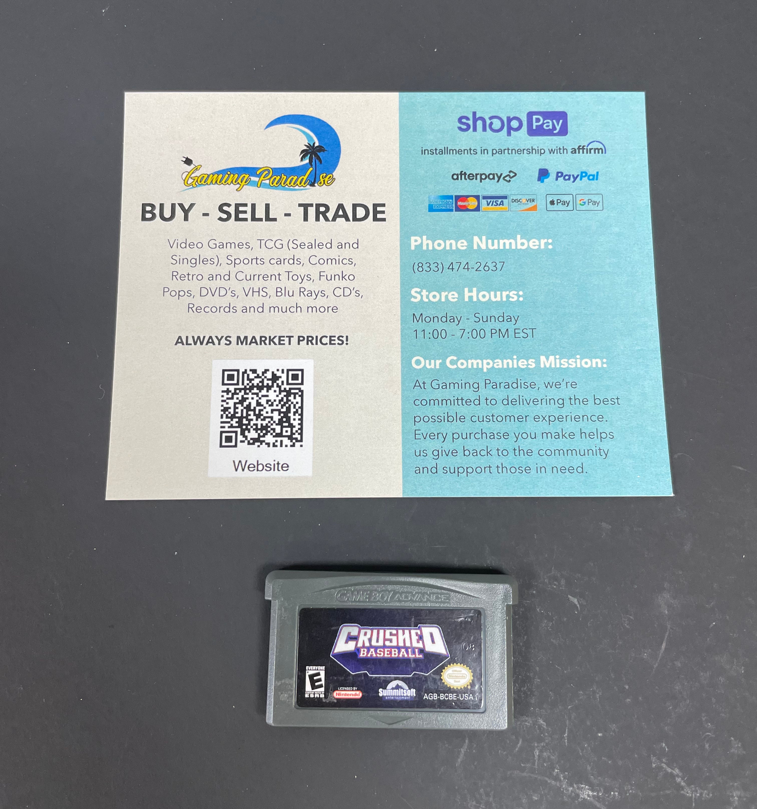 Crushed Baseball GameBoy Advance CL 02