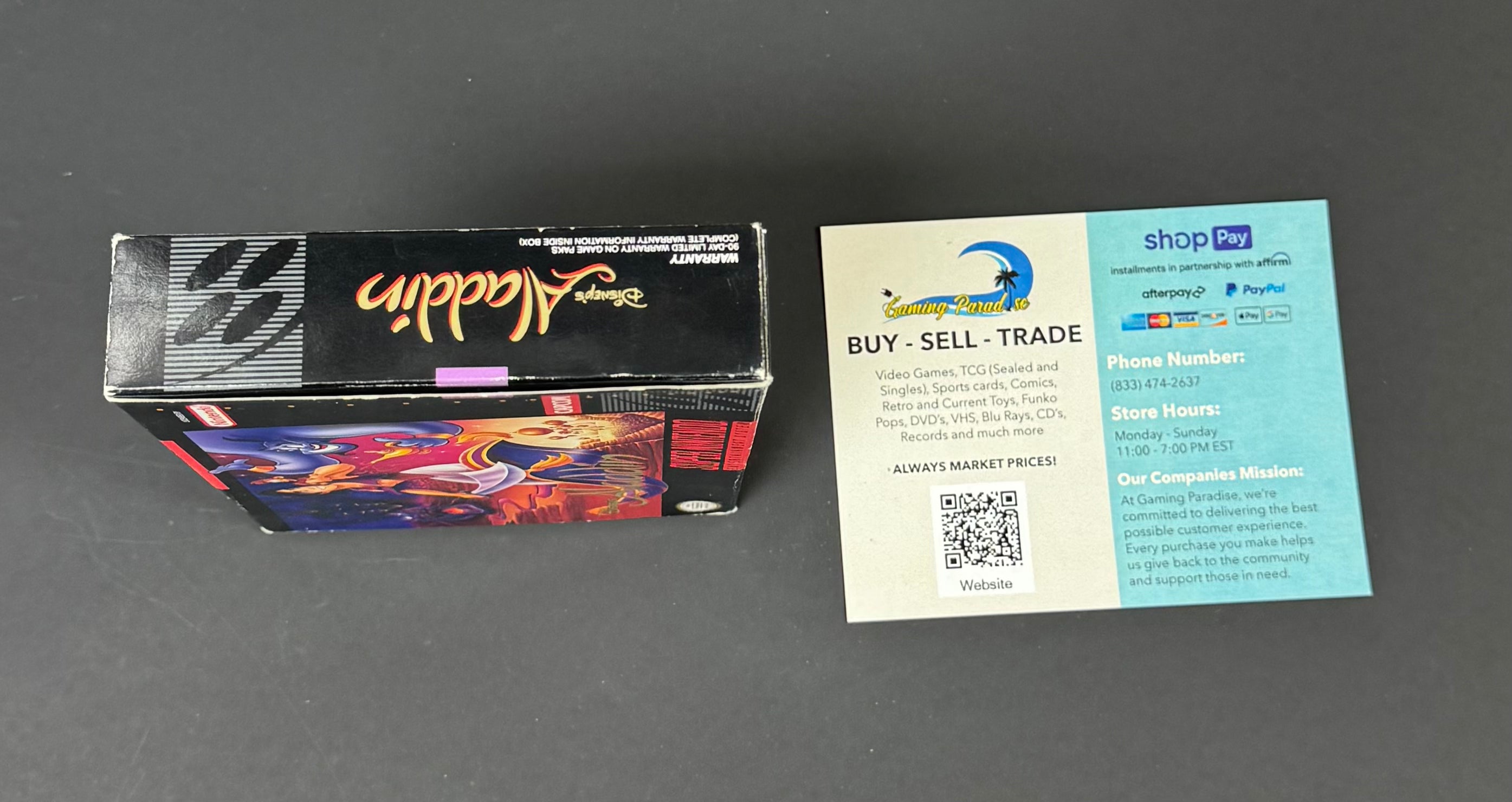 Aladdin Super Nintendo CL 01