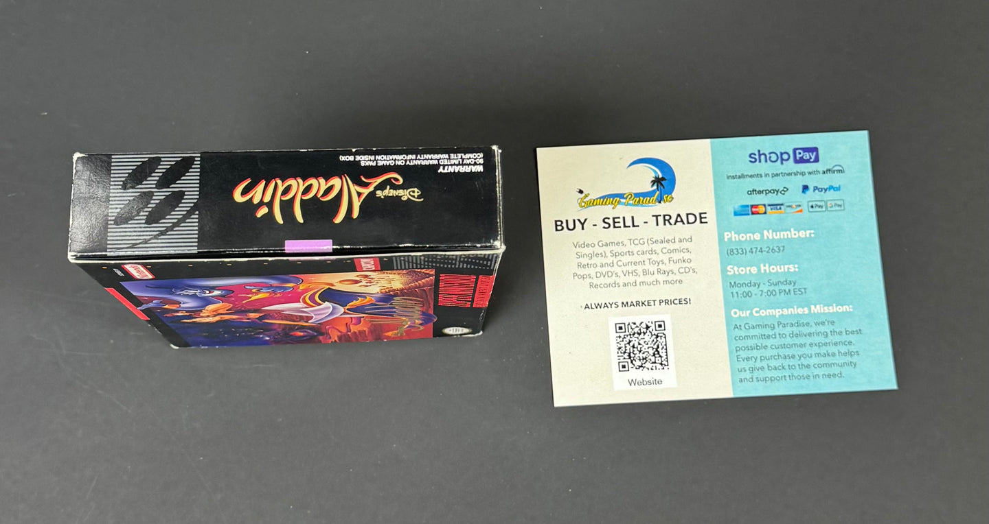 Aladdin Super Nintendo CL 01
