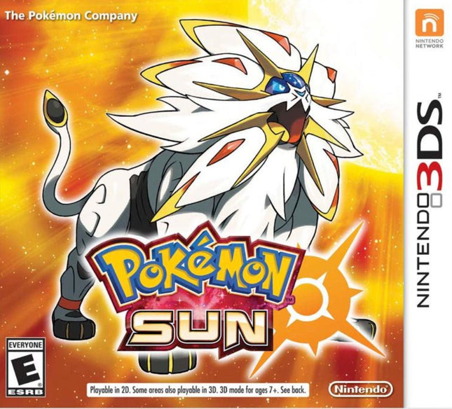 Pokemon Sun - Cart Only - Nintendo 3DS