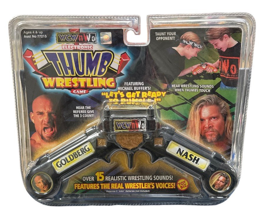 WCW NWO Electronic Thumb Wrestling Game (Goldberg And Nash) (New)