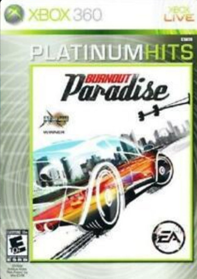Burnout Paradise (Platnium Hits) - Complete In Box - Xbox 360