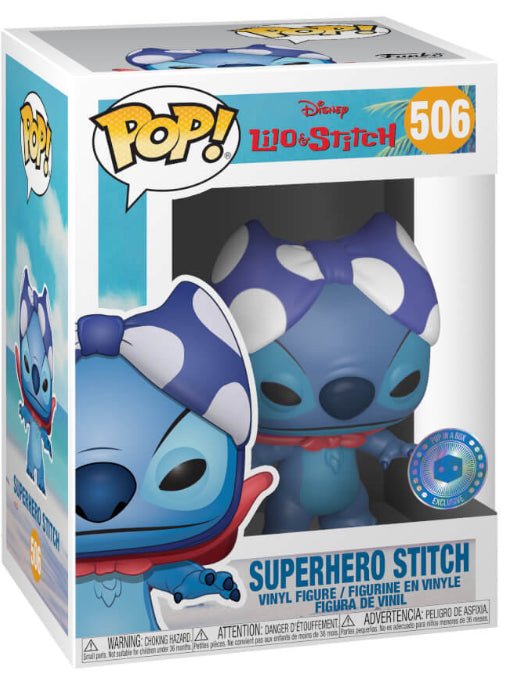 Superhero Stitch #506 (Pop In A Box Exclusive) - With Box - Funko Pop