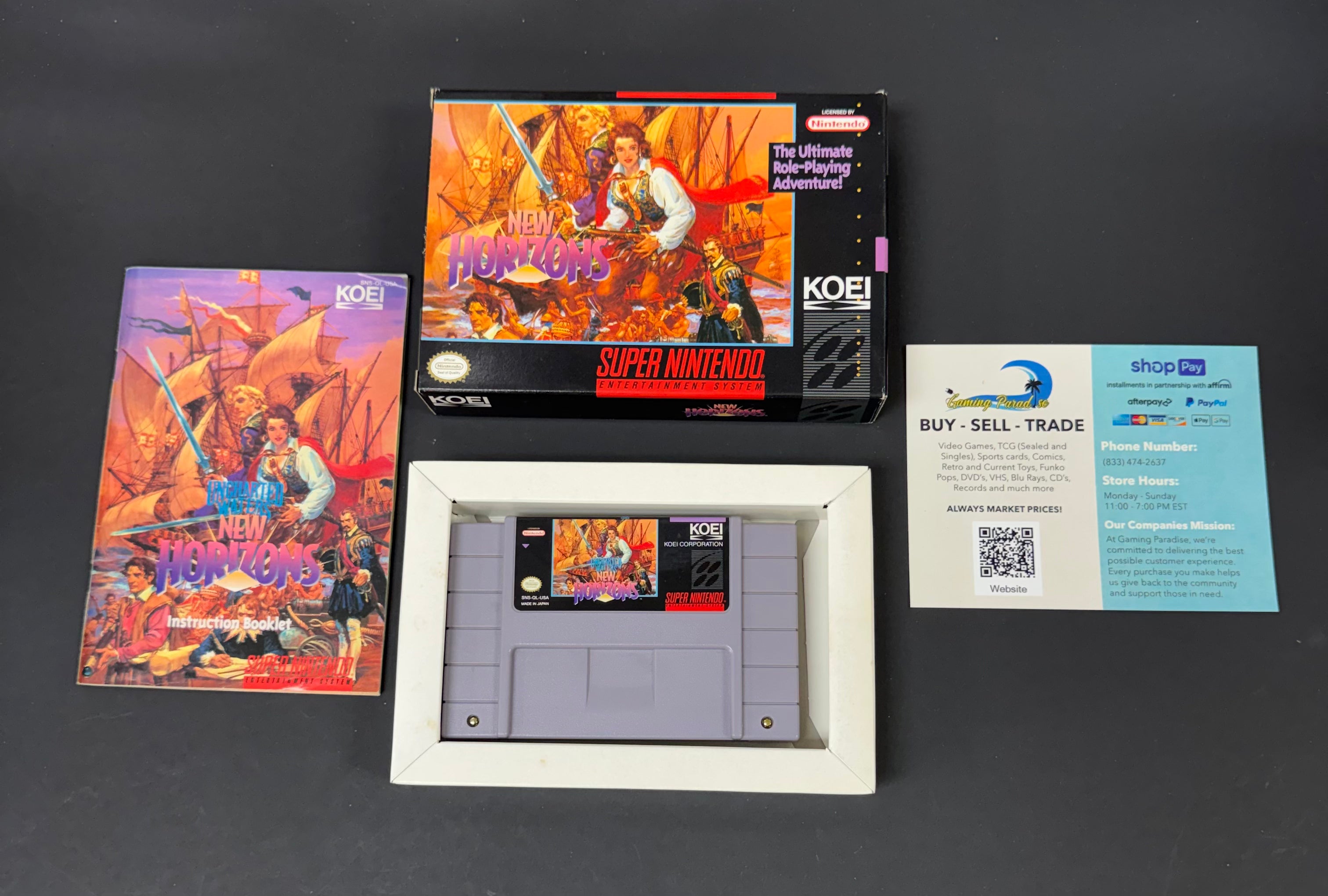 Uncharted Waters New Horizons Super Nintendo CL 01
