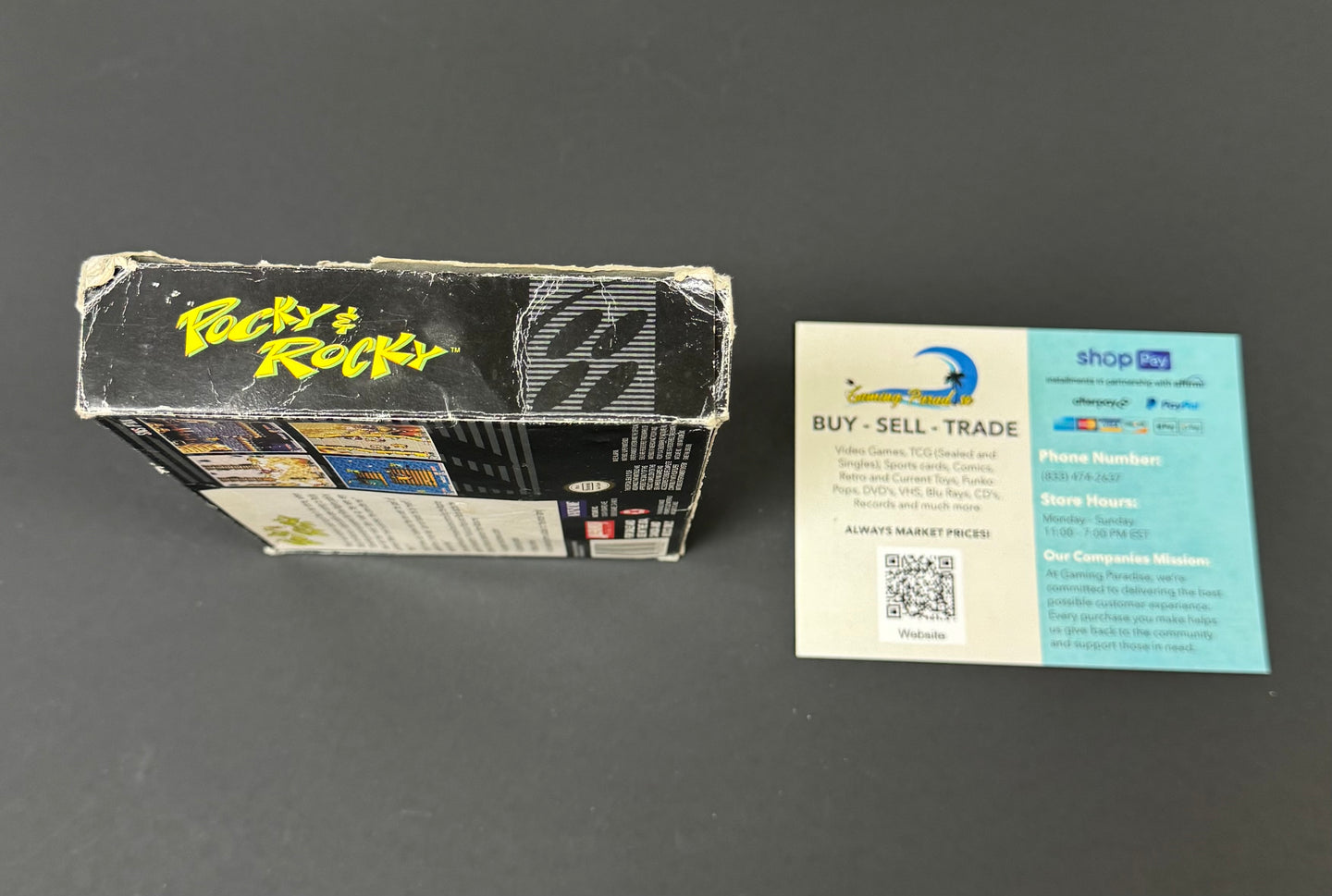 Pocky & Rocky Super Nintendo CL 01