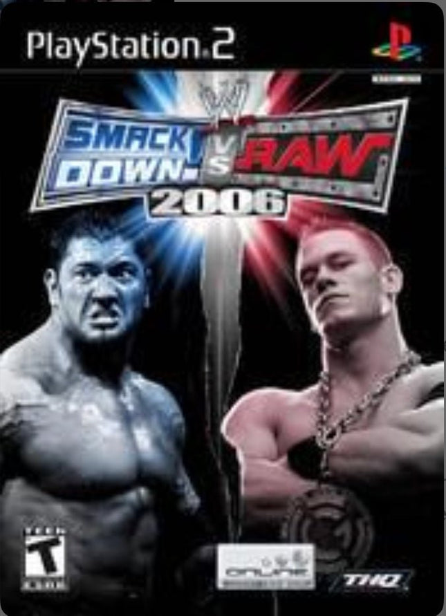 WWE Smack Down vs Raw 2006 - Box And Disk Only - PlayStation 2