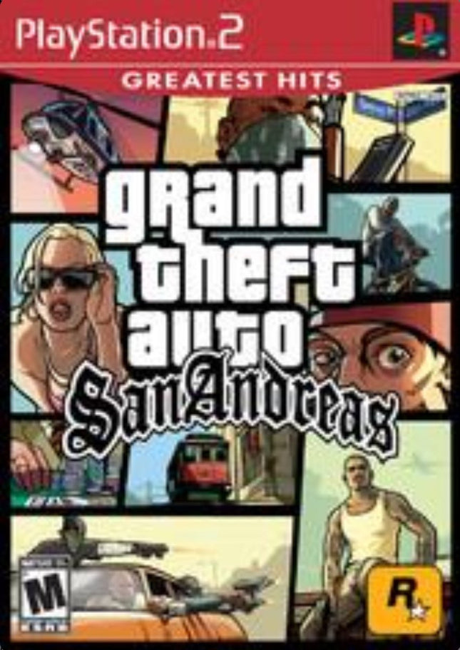 Grand Theft Auto San Andreas (Greatest Hits) - Complete In Box - Playstation 2