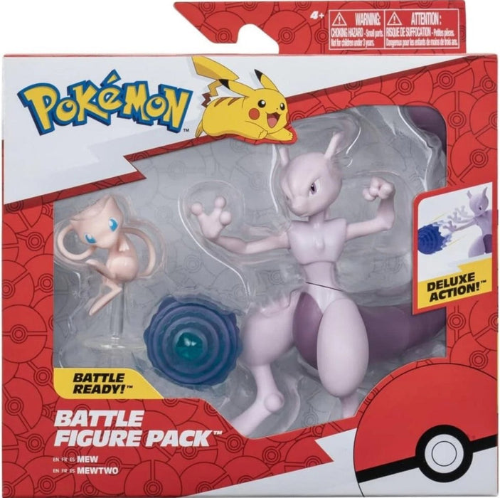 Pokémon Battle Figure Pack (Mew, Mewtwo) - New
