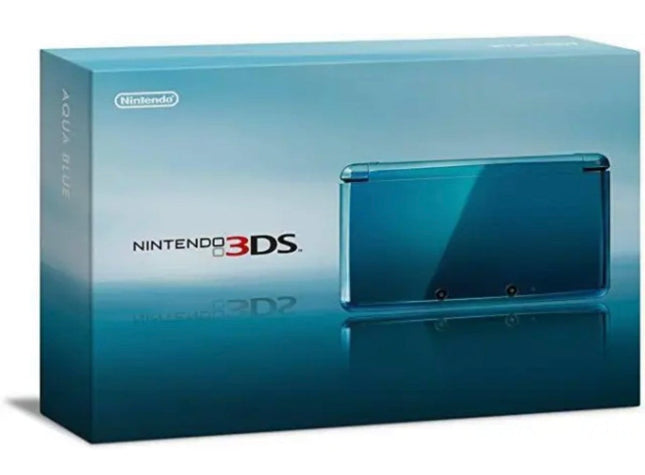 Nintendo 3DS Aqua Blue - Box And Manual Only - Nintendo 3DS