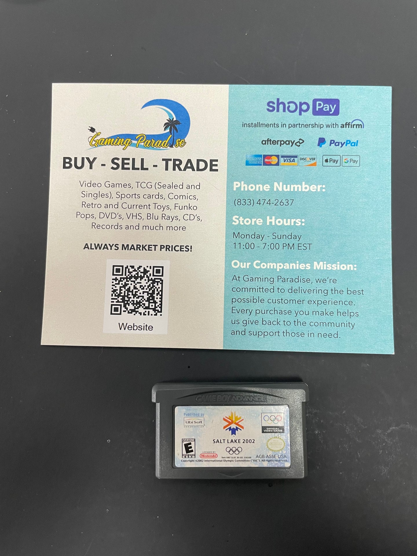 Salt Lake 2002 GameBoy Advance CL 01