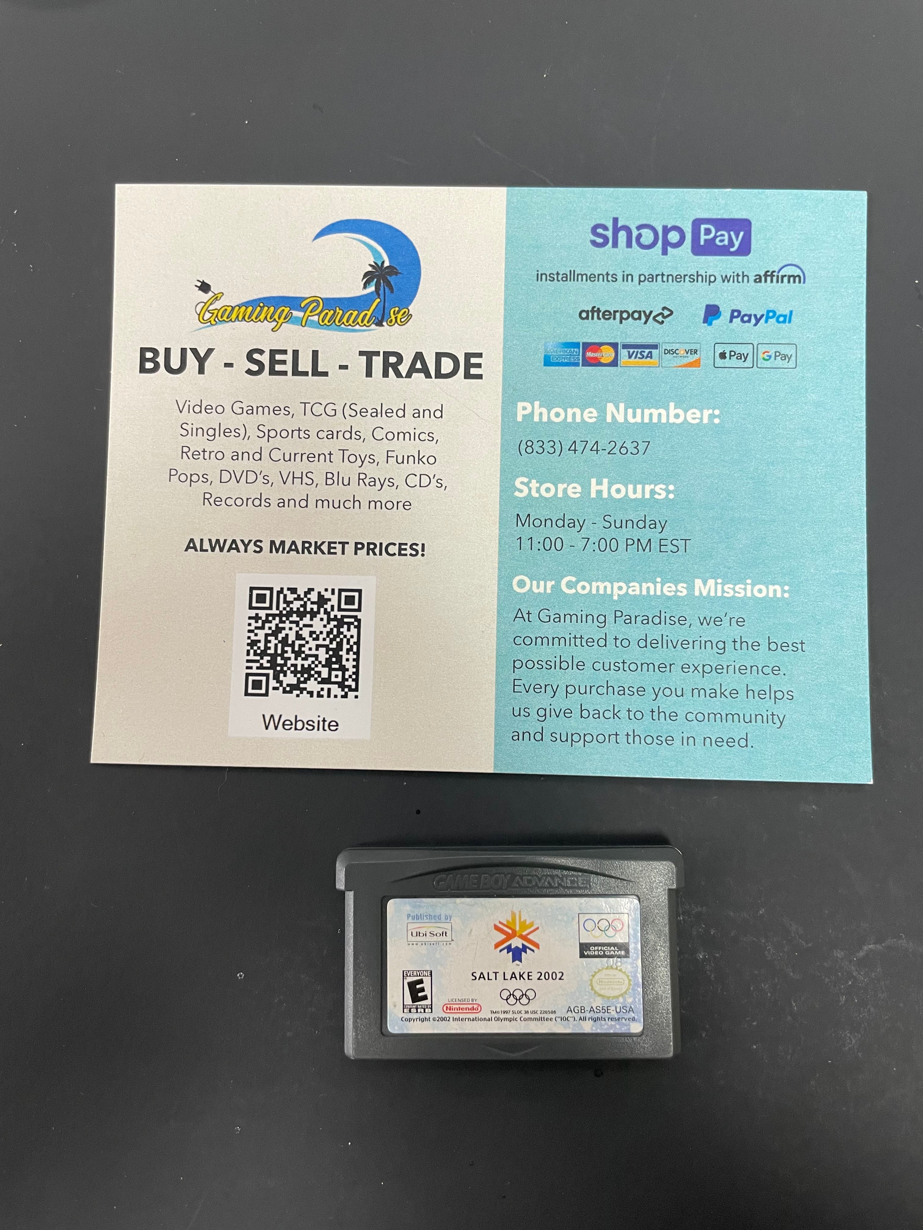 Salt Lake 2002 GameBoy Advance CL 01