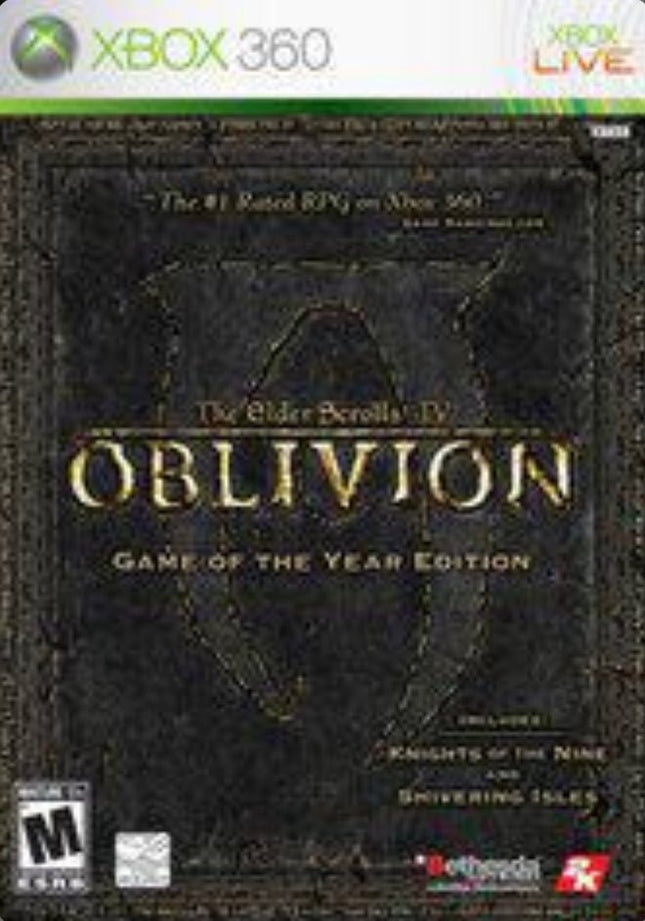 The Elder Scrolls IV Oblivion ( Game Of The Year ) - Complete In Box - Xbox 360