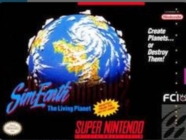 Sim Earth The Living Planet - Cart Only - Super Nintendo