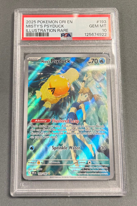 Misty’s Psyduck 193/182 - Destined Rivals - PSA Grade 10