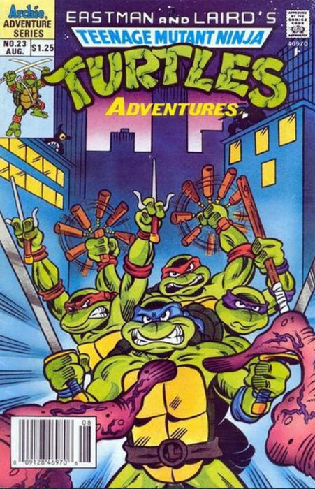 Teenage Mutant Ninja Turtles Adventures #23 Newsstand Edition (1991) NM 9.4  - Comic