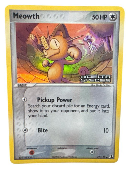 Meowth (EX Delta Species) - 77/113 (Holofoil) - MP