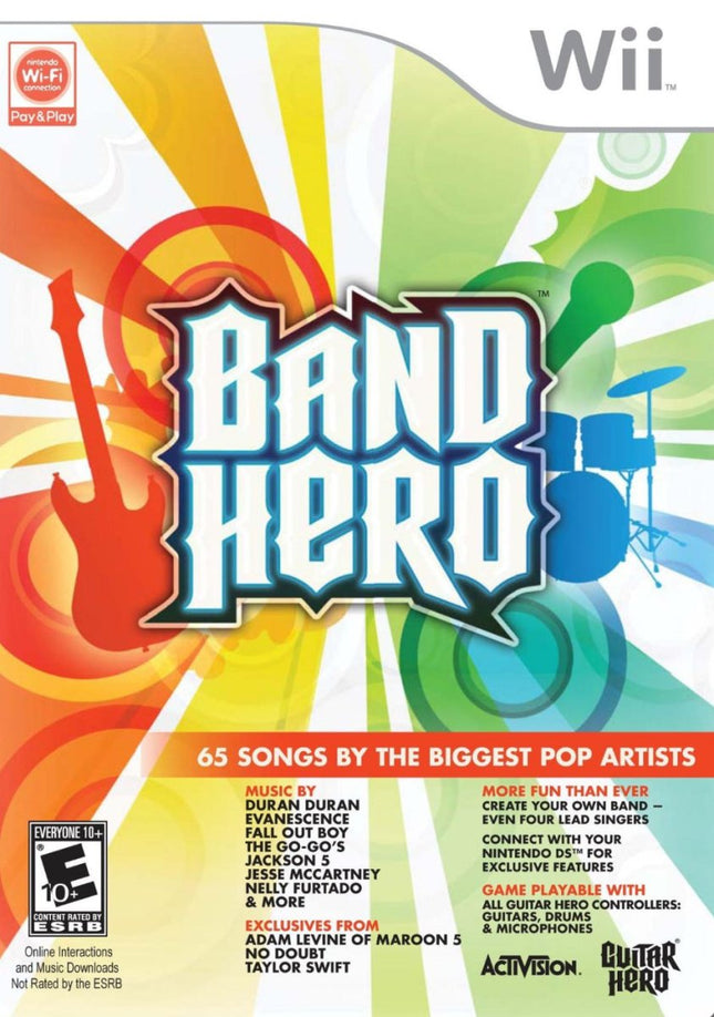 Band Hero - Complete In Box - Nintendo Wii