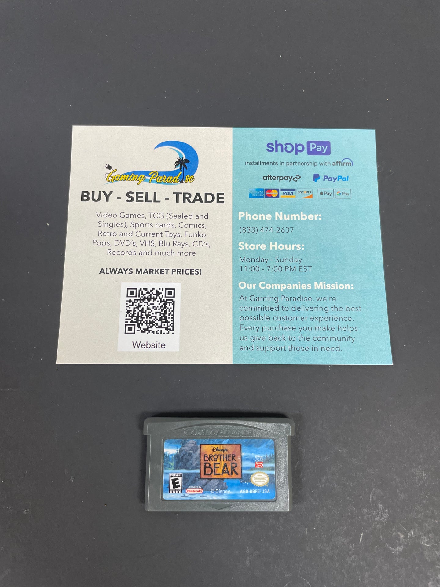 Brother Bear GameBoy Advance CL 02