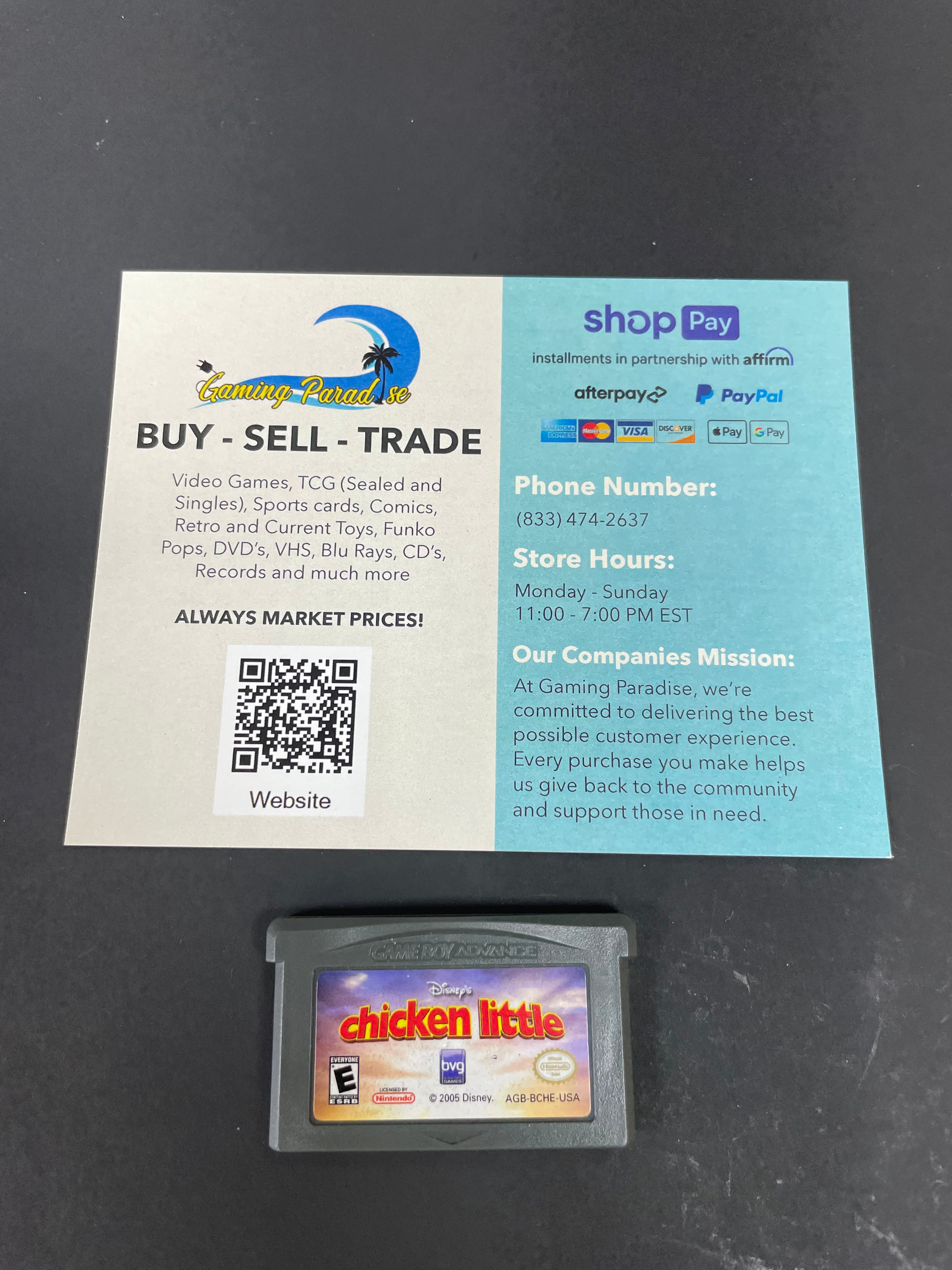 Chicken Little GameBoy Advance CL 02