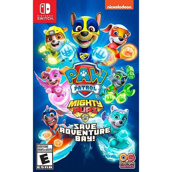 Paw Patrol: Mighty Pups (Save Adventure Bay!) - Complete In Box - Nintendo Switch