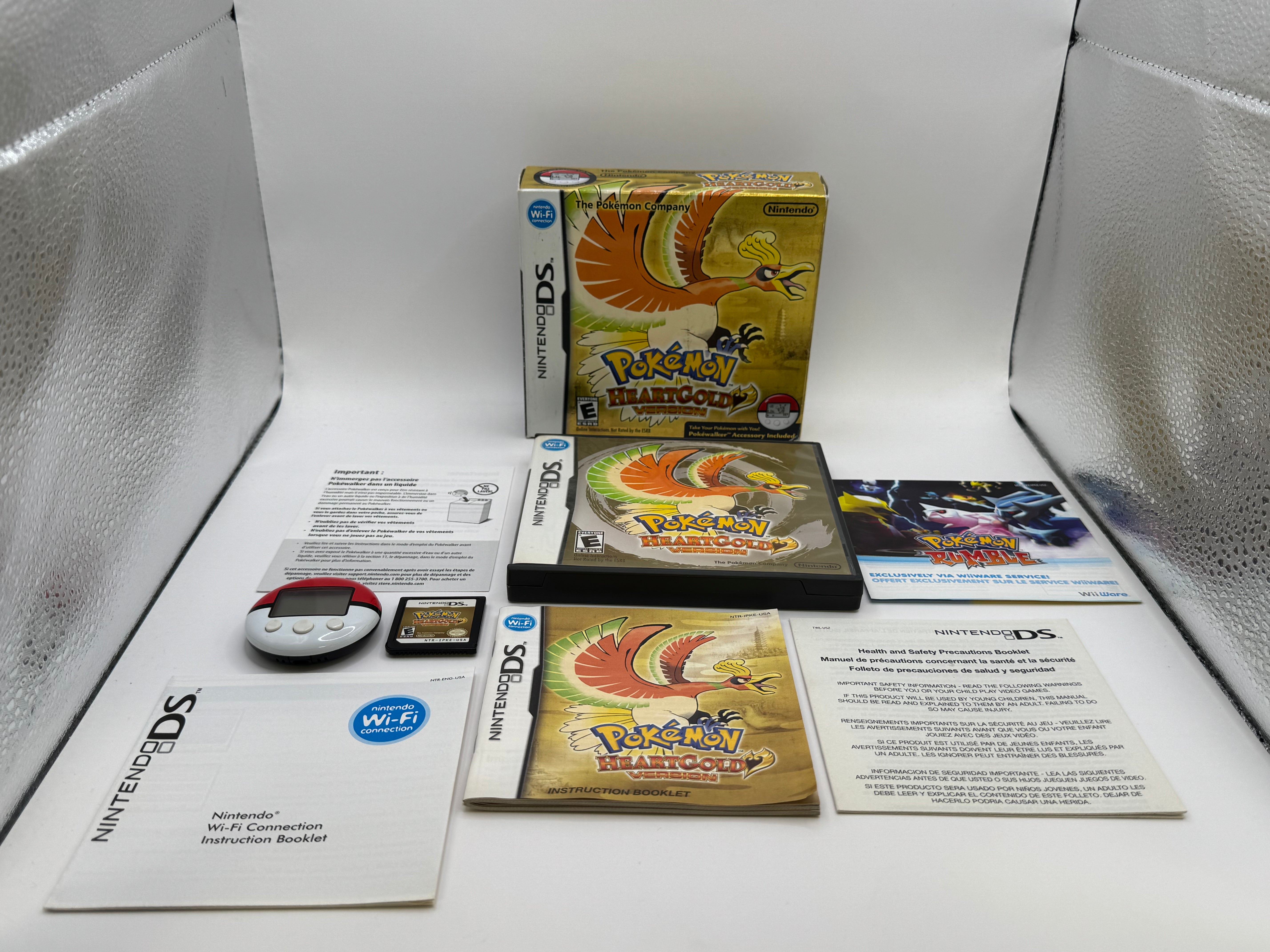 Pokemon HeartGold Version With Poke Walker CL01 (CIB) Nintendo DS