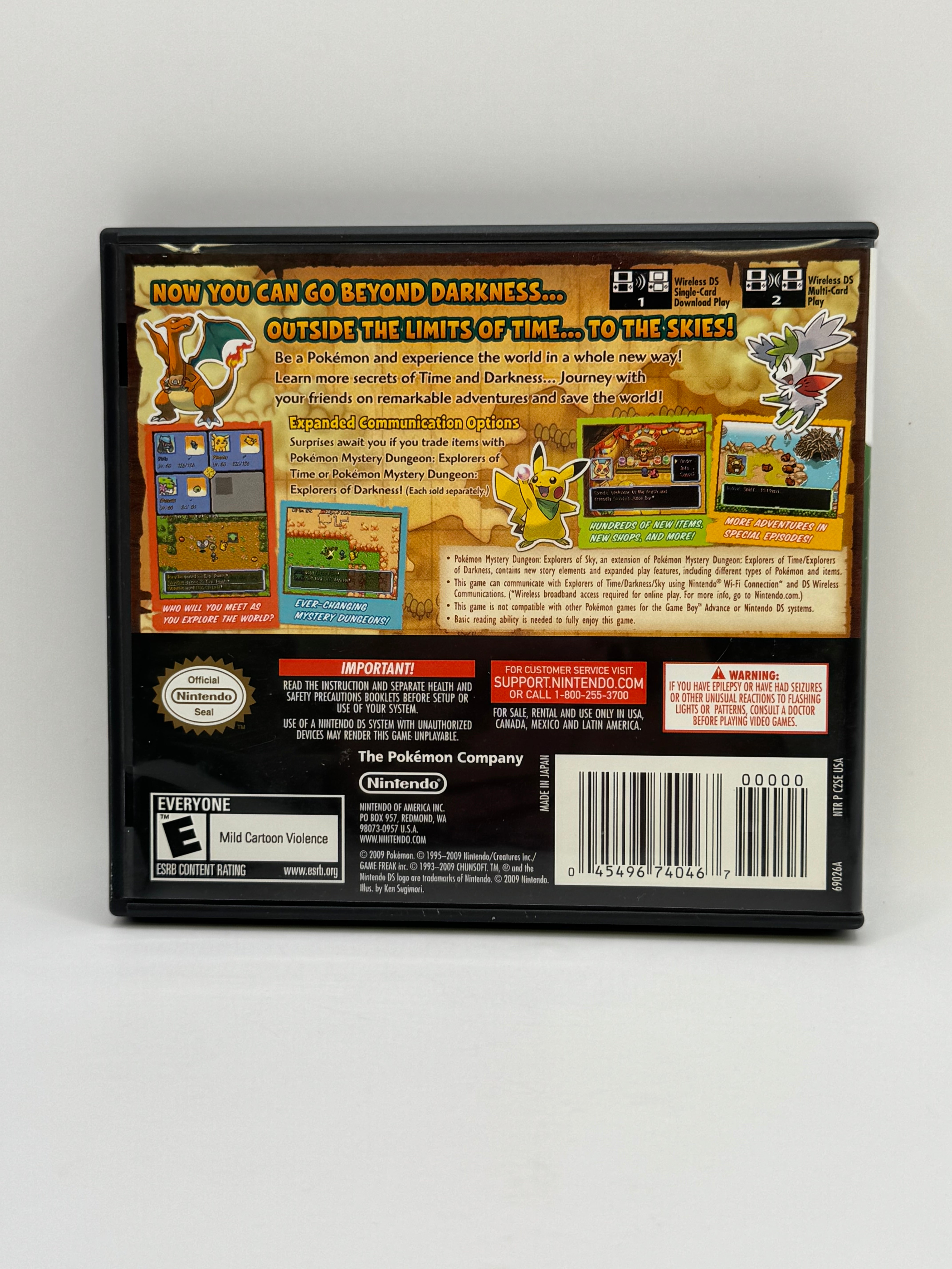 Pokemon Mystery Dungeon Explorers of Sky CL01 (CIB) Nintendo DS