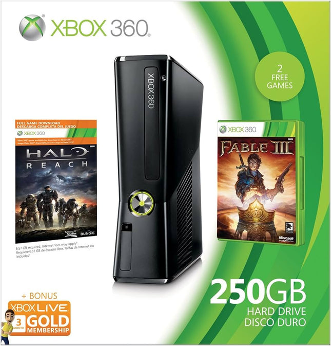 Xbox 360 Slim 250GB Console - Complete In Box - Preowned - Xbox 360