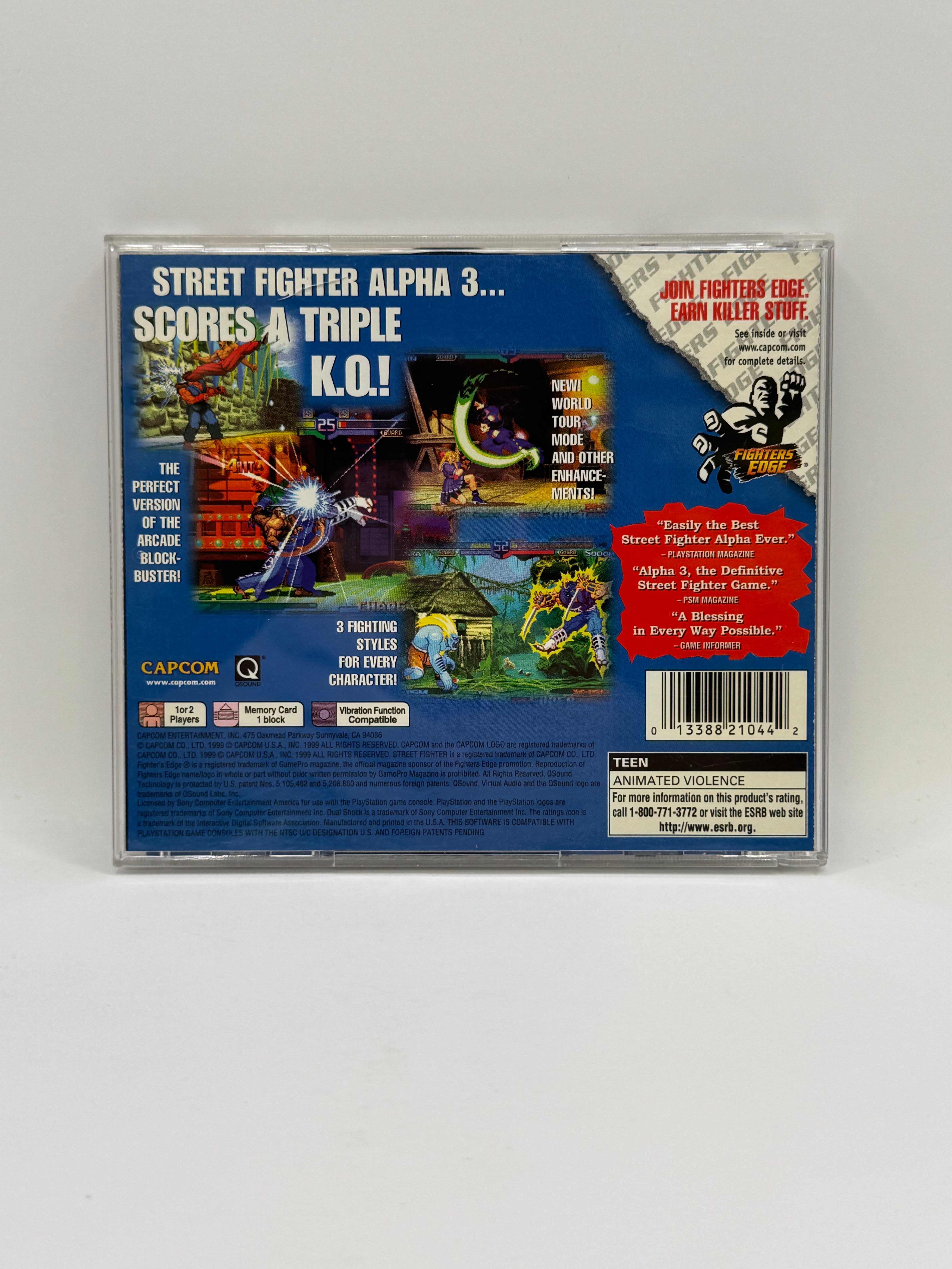 Street Fighter Alpha 3 CL01 (CIB) PlayStation One