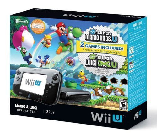 Wii U Deluxe Set Mario & Luigi - Complete In Box - Preowned - Wii U