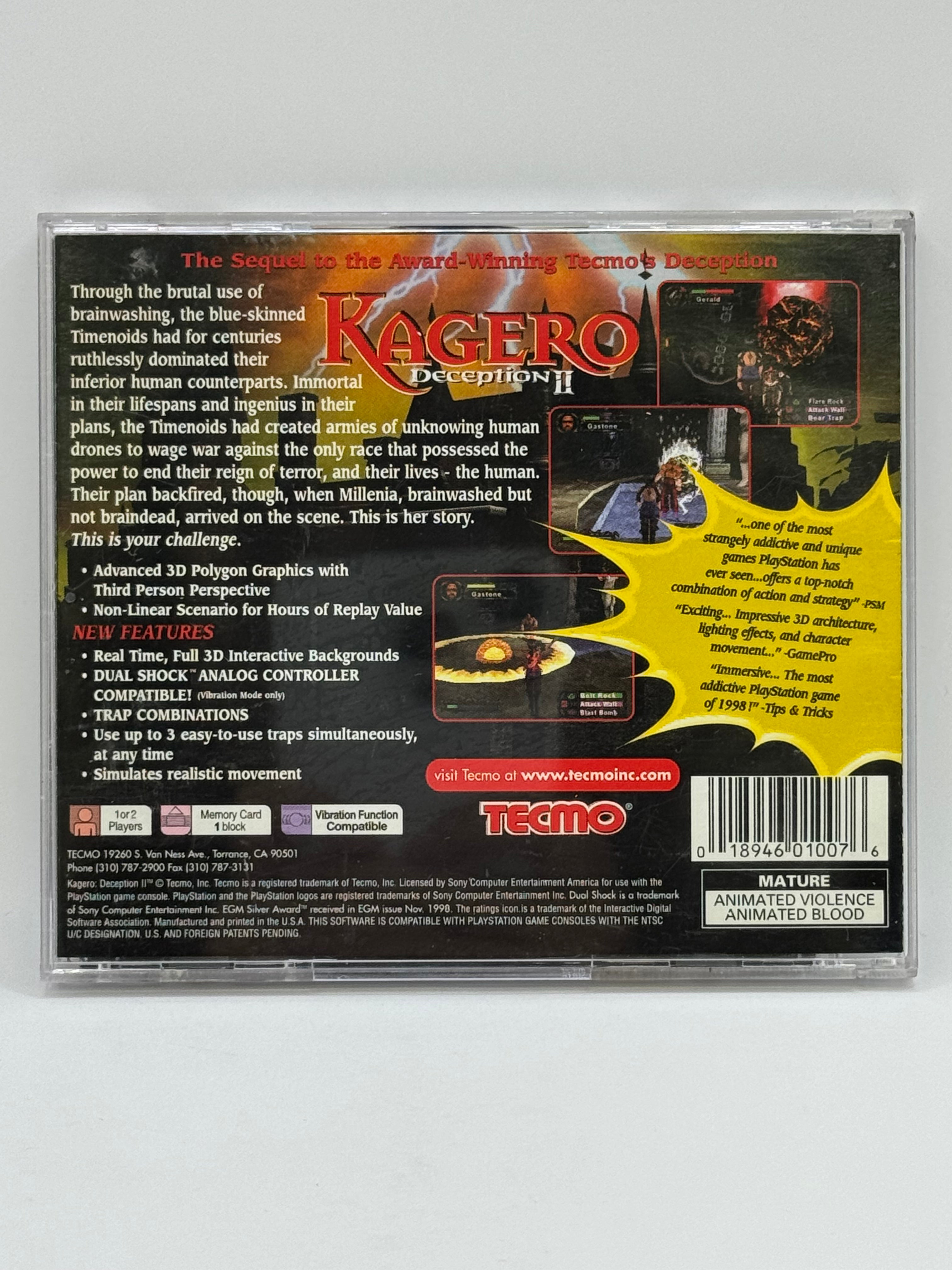 Kagero Deception II CL01 (CIB) PlayStation One