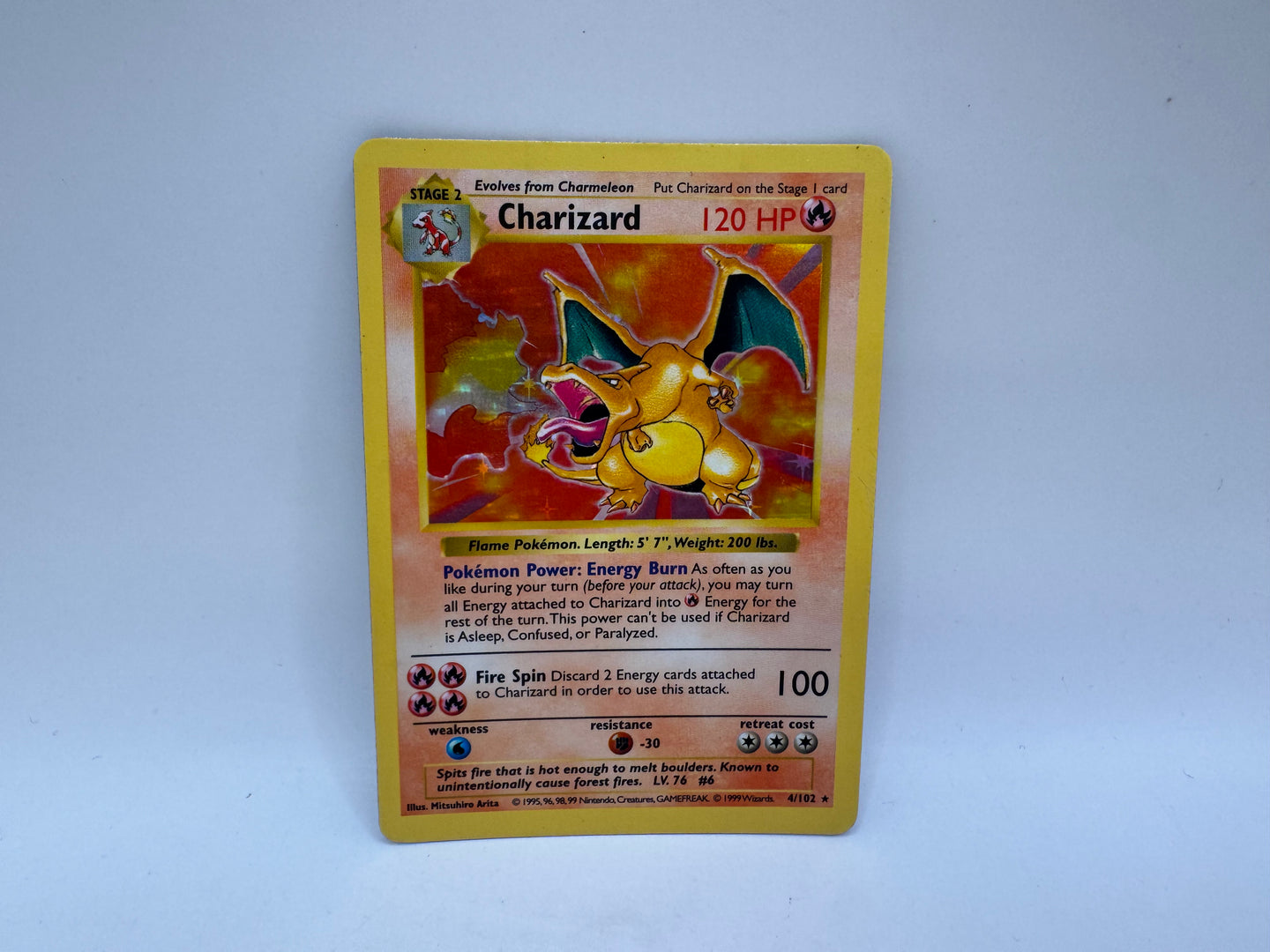 Charizard Shadowless 4/102 (HP) CL01 Pokemon