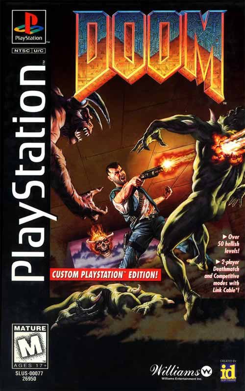 Doom (Custom Playstation Edition Long Box)  - Complete In Box - PlayStation
