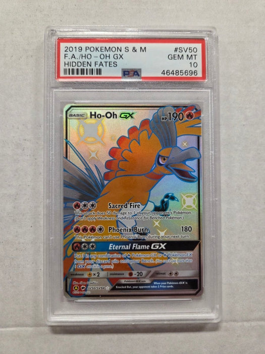 Ho-Oh GX SV50/SV94 - Hidden Fates - PSA 10
