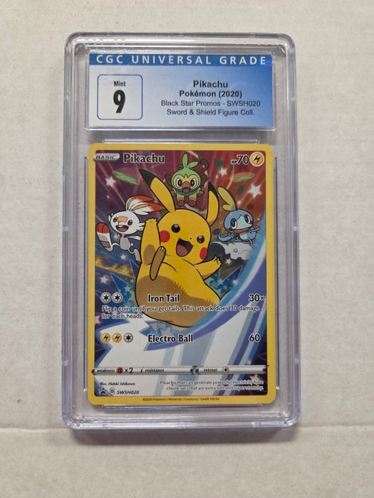 Pikachu SWSH020 - Black Star Promos - CGC Grade 9