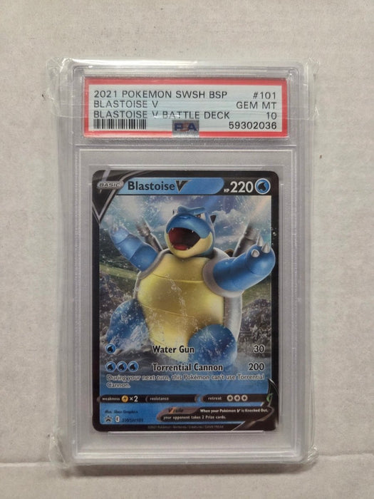 Blastoise V SWSH101 - Battle Deck - PSA Grade 10