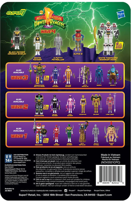 Mighty Morphin Power Rangers: White Tiger Action Figure - New - Toys