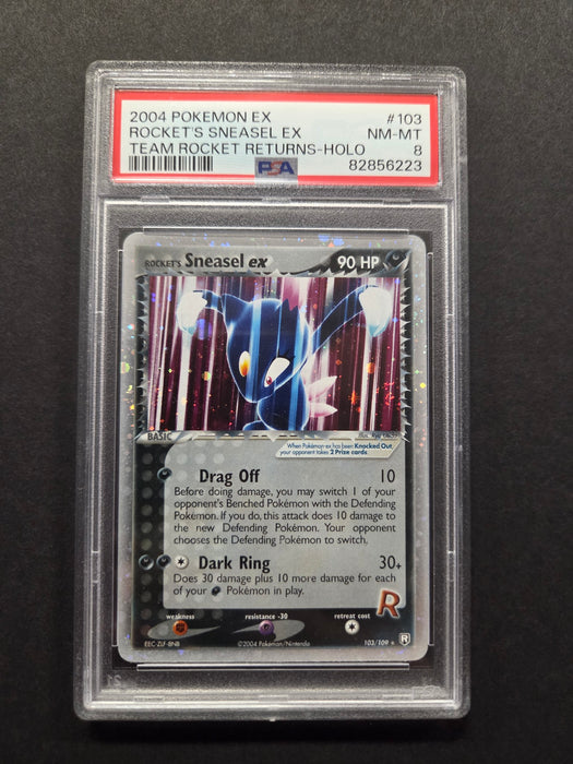 Rocket’s Sneasel EX 103/109 - Team Rocket Returns - PSA Grade 8