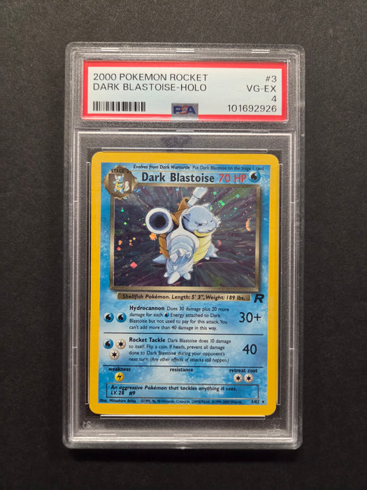 Dark Blastoise 3/82 - Team Rocket - PSA Grade 4