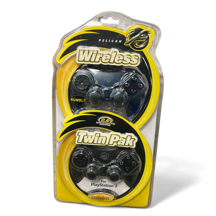 Pelican: Wireless PlayStation 2 Twin Pak Rumble - New