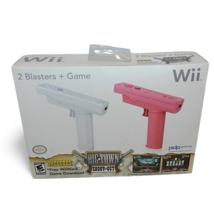 Nintendo Wii Big Town Shootout 2 Blaster Controller Holder White & Pink (New) - Controller