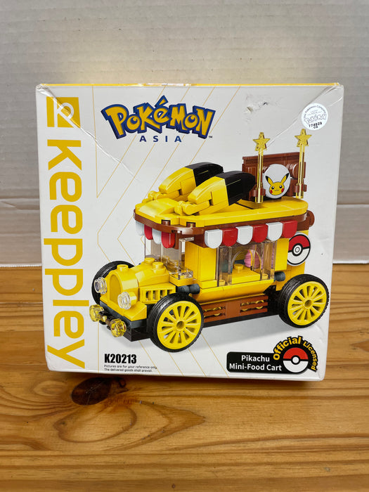 Pokémon QMAN Keeppley Pikachu Mini-Food Cart Blocks Set (Damaged Box) - New