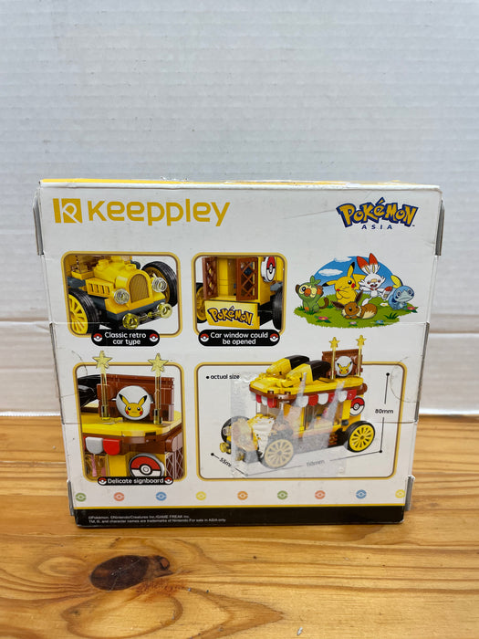Pokémon QMAN Keeppley Pikachu Mini-Food Cart Blocks Set (Damaged Box) - New