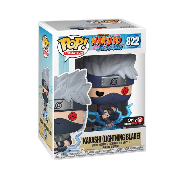 Naruto: Kakashi (Lightning Blade) #822 (GameStop Exclusive) - With Box - Funko Pop