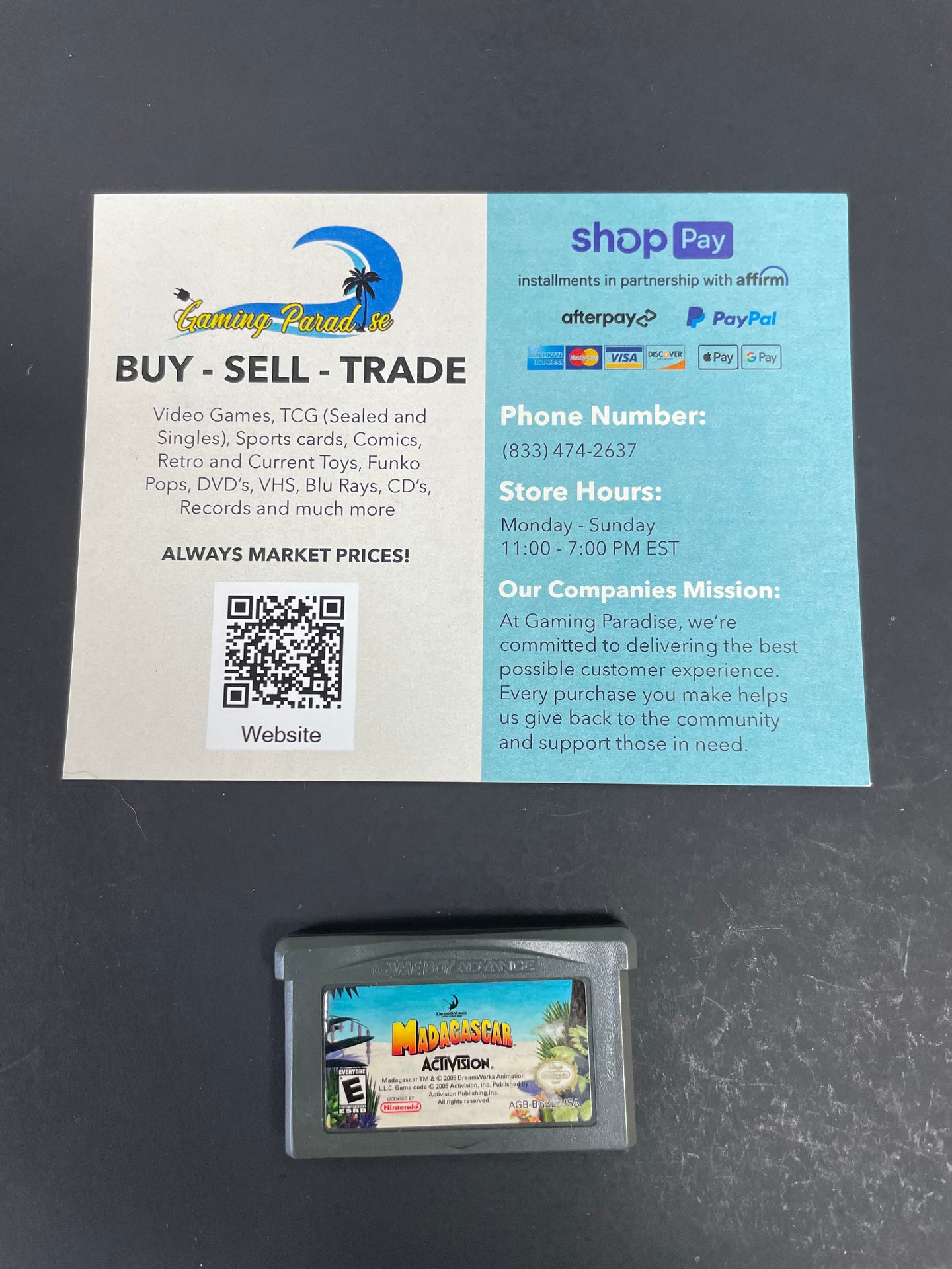 Madagascar GameBoy Advance CL 02