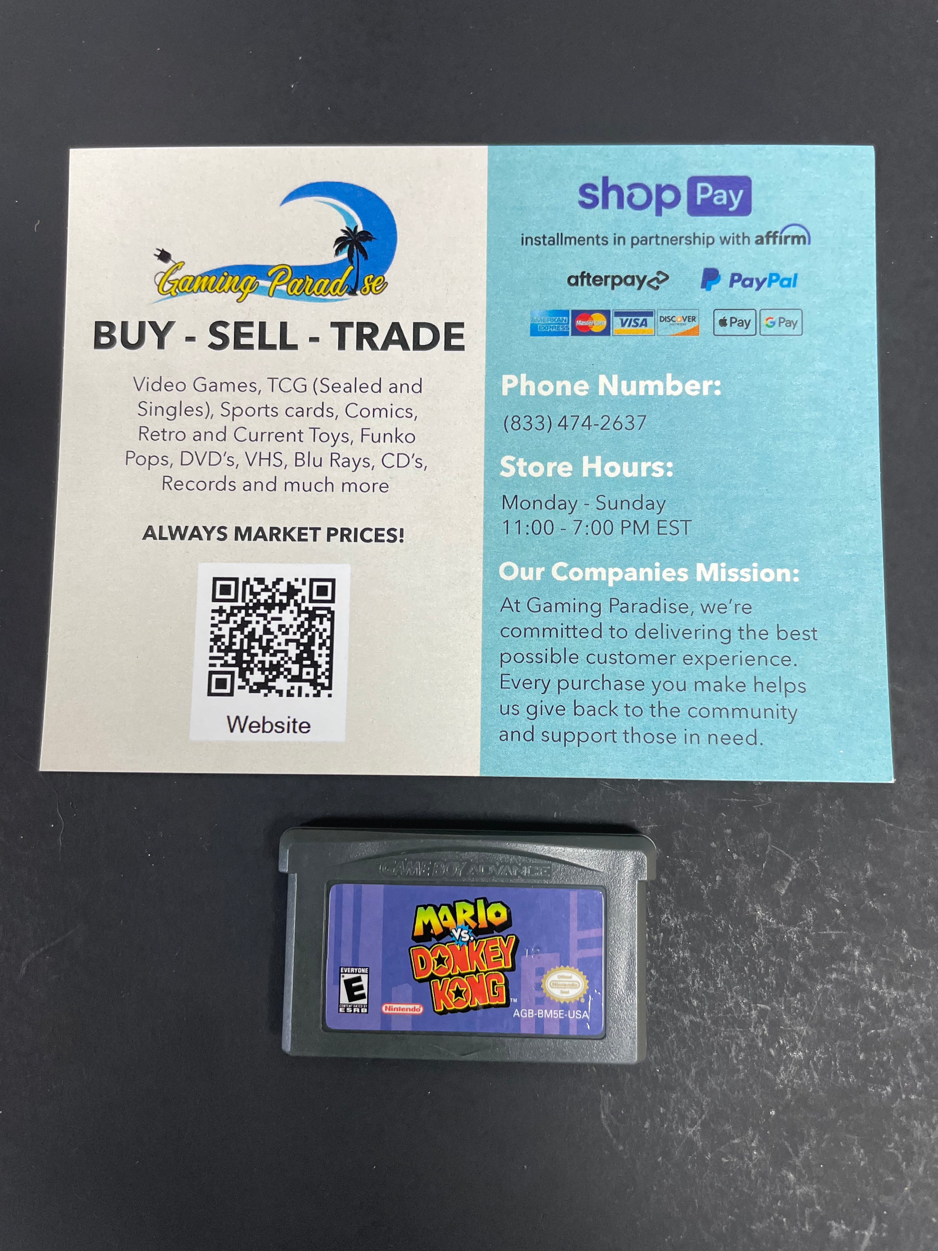 Mario vs. Donkey Kong GameBoy Advance CL 01
